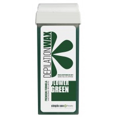 Віск в касеті для депіляції Simple Use Beauty Green flower (Зелена квітка) 100 мл